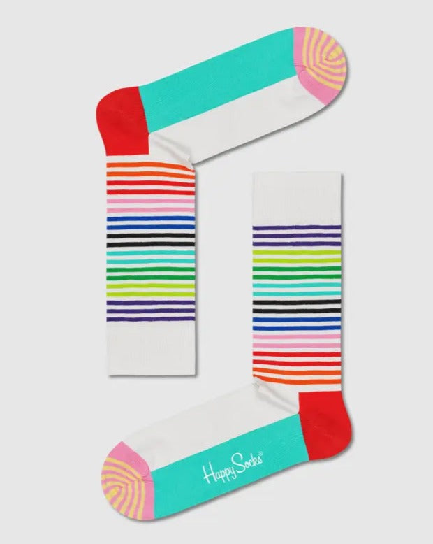 Happy Socks Crew Sock - Half Stripe