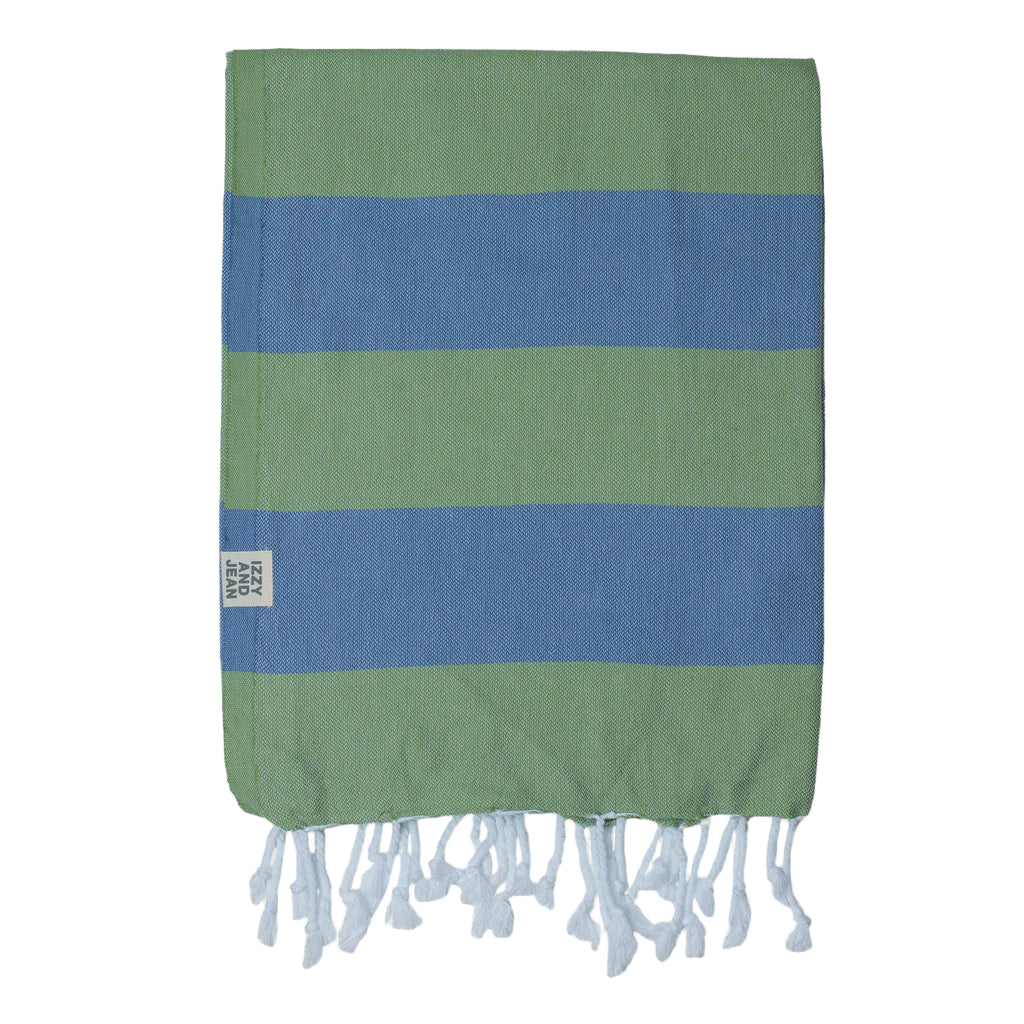 Izzy and Jean Santorini Towel - Denim Olive