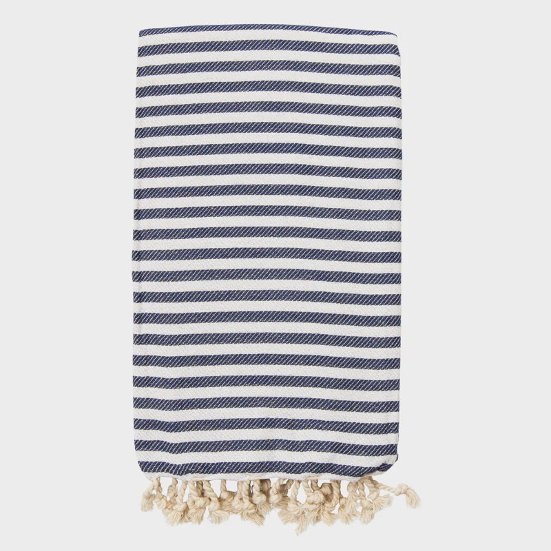 Izzy and Jean St Tropez Turkish Towel - Navy