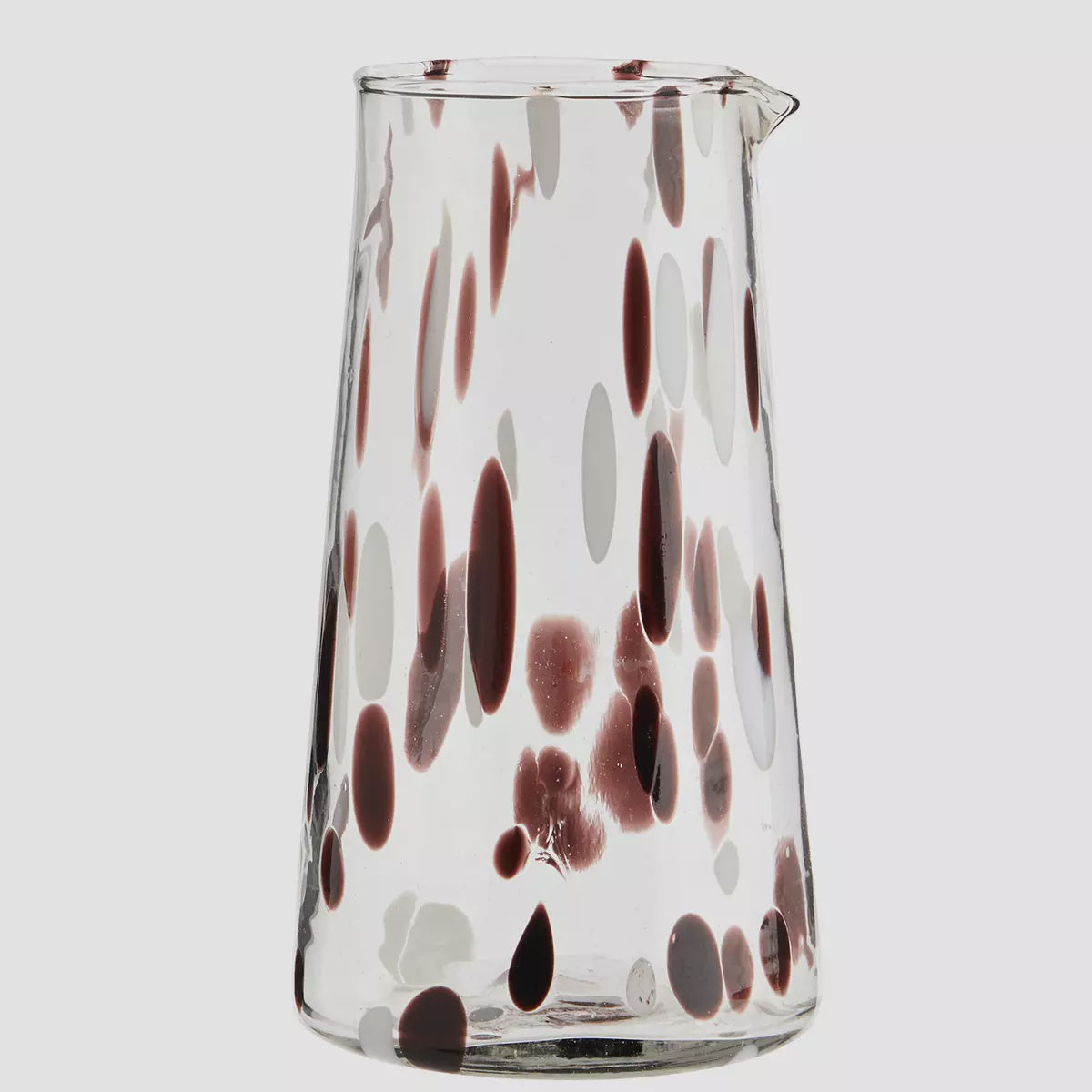 Madam Stoltz Speckled Glass Carafe