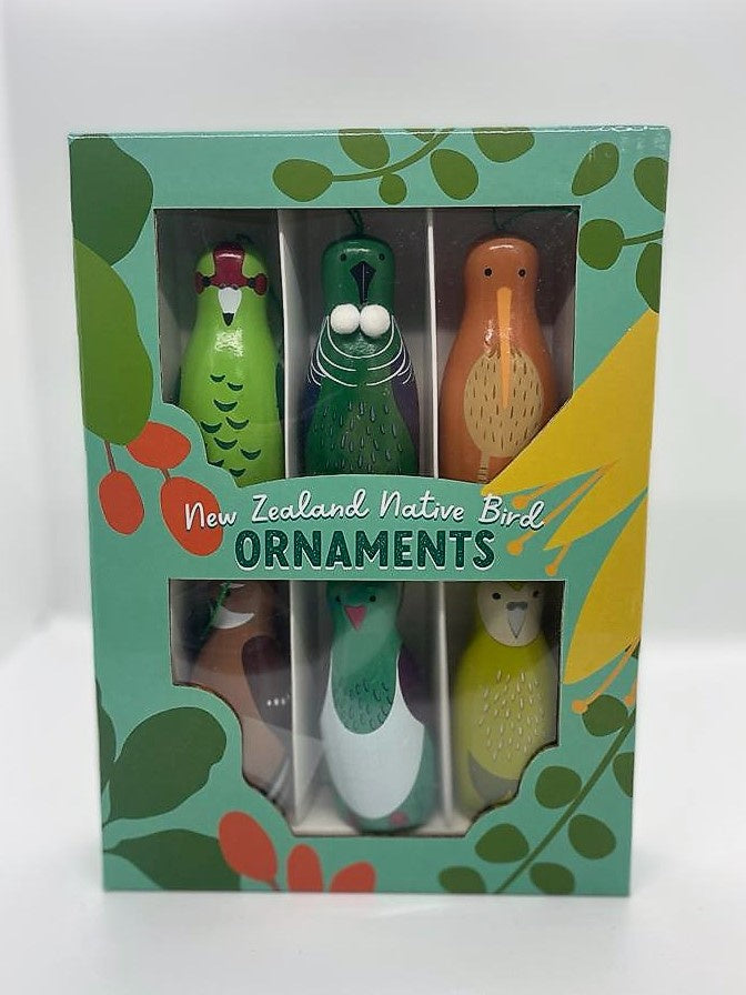 Native Bird Ornaments - Set of 6