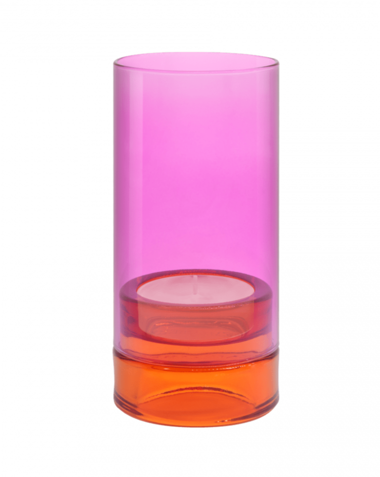 Remember Glass Lantern - Pink