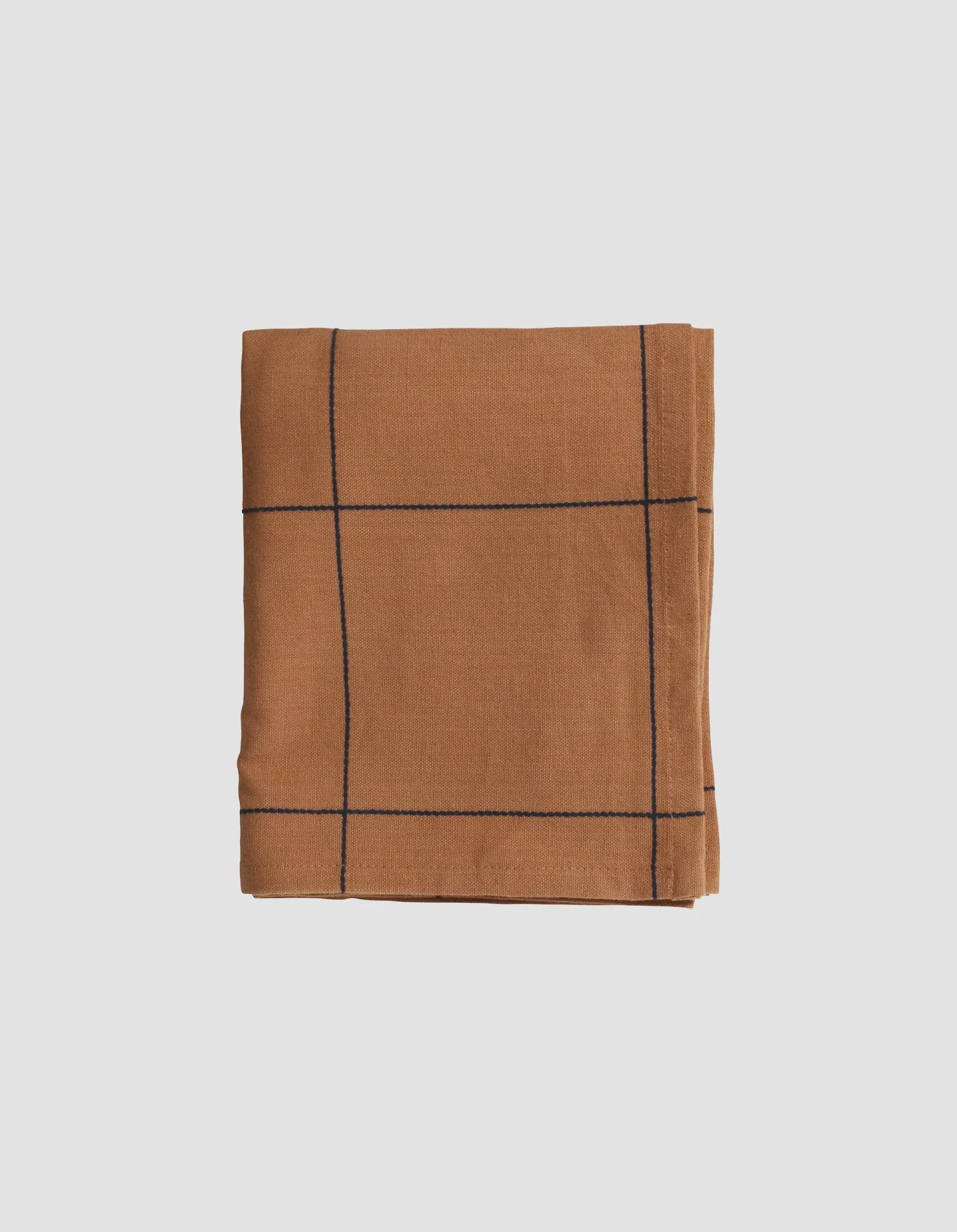 Robert Gordon Tea Towel - Nutmeg with Navy Stitching, archie