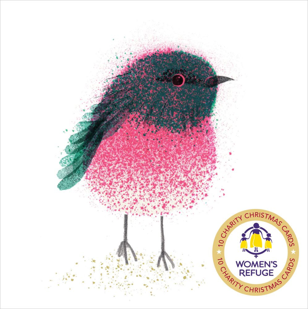 Women's Refuge Christmas Card 10 Pack - Robin