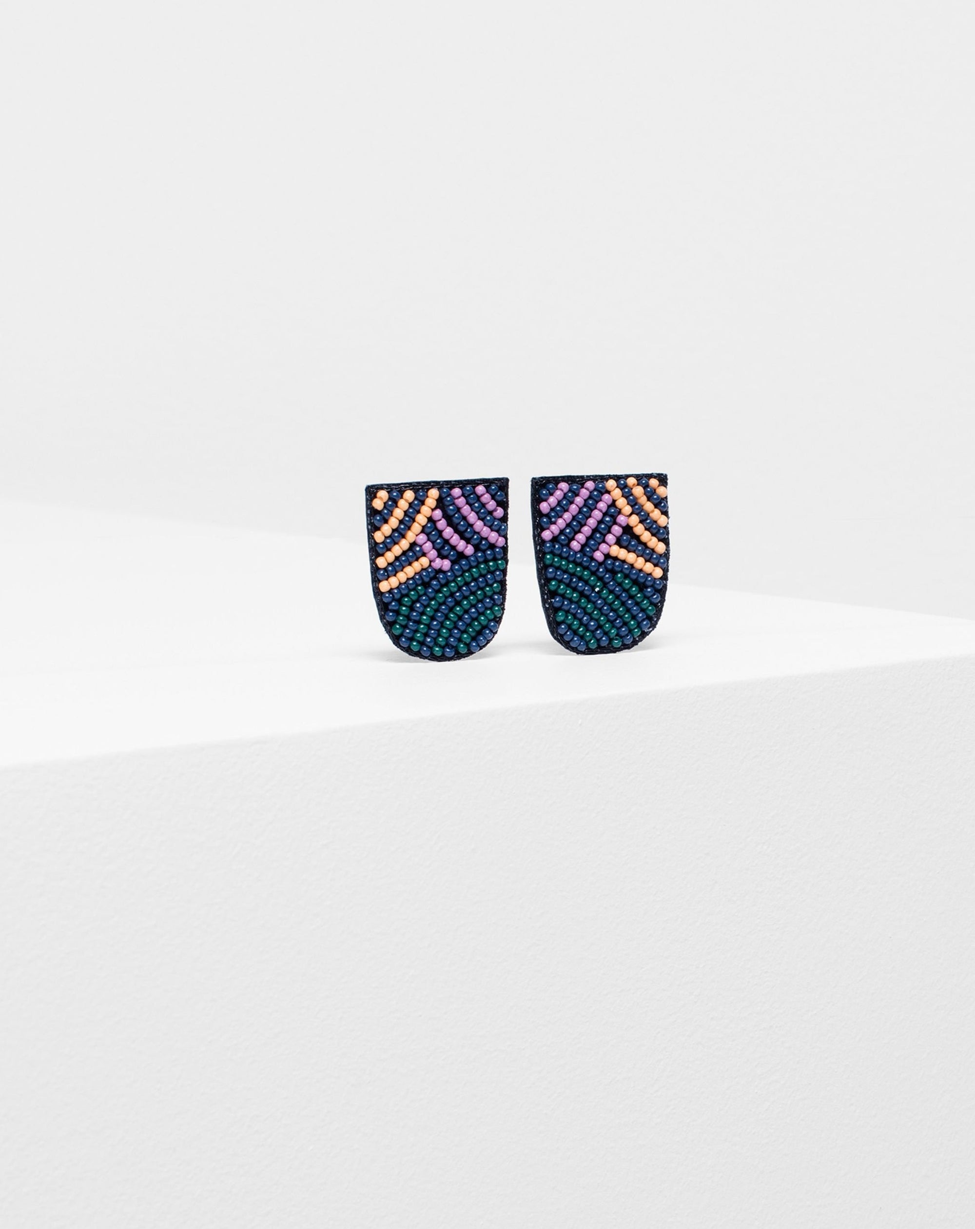 Elk Valter Stud Clip On Earring - Multi