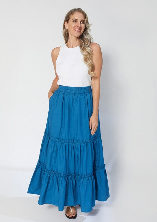 Stella & Gemma Verona Skirt - Sapphire